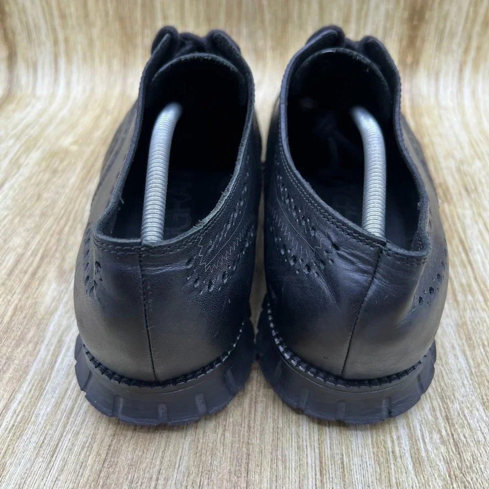 Cole Haan Zerogrand Wingtip Oxford Men's Size 12 W Black Leather Shoes C20719
